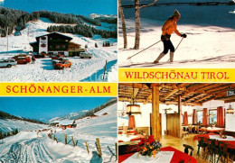 73628668 Wildschoenau Tirol Schoenanger Alm Skiwanderloipe Gastraum Wildschoenau - Other & Unclassified