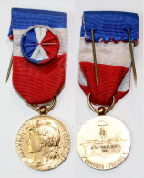 Médaille Civile-FR_003c_Honneur Et Travail_Vermeil_30 Ans_1998_21-09 - Firma's
