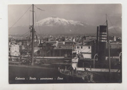 CATANIA, Porto Con Panorama Etna - Non Viaggiata (1403) - Catania