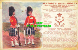 R589201 Seaforth Highlanders. Ross Shire Buffs. Duke Of Albanys. Battle Honours. - Monde