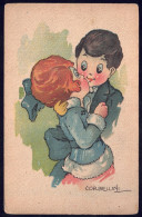 +++ CPA - Fantaisie - Illustrateur Italien CORBELLINI - Couple - Baiser   // - Other & Unclassified