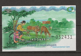 2001 MNH Indonesia ZBL Block 190 (imperforated) Postfris** - Indonesië