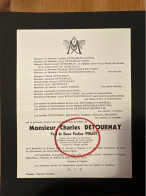 Charles Detournay Verf Wibaut *1886 Rumillies +1962 Tournai Sory Carpreau Boutiau Hovine Hovine Tesse Comice Agricole - Esquela