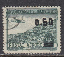 Albania 1953 - Paysages, Timbre Avec Surcharge Noir, Mi-Nr. 523, Used - Albanie