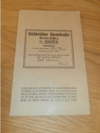 Altes Sparbuch Weida , 1942 - 1945 , Karl Maurer In Weida , Sparkasse , Bank !! - Historische Dokumente