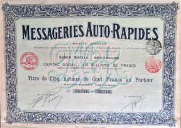 S.A. Messageries Auto-rapides  (1908) - Auto's