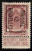 Typo 25B (BRUSSEL 12 BRUXELLES) - O/used - Tipo 1906-12 (Stendardi)