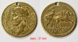 Médaille Civile-GR_001_M. AGRIPPA.L F COS III, TRPOTCOS II_21-19 - Otros & Sin Clasificación