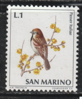 SAINT- MARIN 99 // YVERT 810 // 1972 - BIRD - Unused Stamps