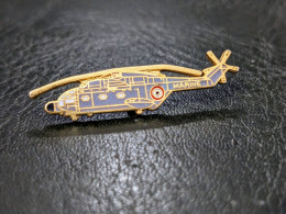 N Pins Pin's Insigne Militaire Helicoptere Sud-aviation SA321 Super Frelon Marine Nationale Patch Badge Tres Bon état - - Army