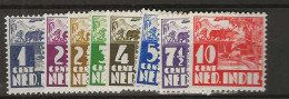 1934 MH Nederlands Indië  NVPH 186-194 No Watermark - Niederländisch-Indien