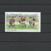 Sweden 1988 Football Soccer Booklet Pane MNH - Nuevos