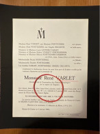 Mr René Varlet Patrons Boulangers Région Soignies *1911 Braine Le Comte +1962 Braine Le Comte Fontignies Decorte Latinis - Todesanzeige