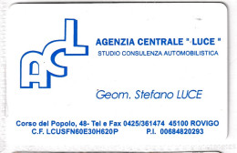 Calendarietto - Agenzia Centrale Luce - Rovigo - Anno 1997 - Petit Format : 1991-00