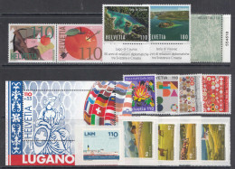 2022 Switzerland Apr - Jun Collection Of 14 Different Stamps & 1 Sheet MNH Face Value CHF16.60 @ Below Face Value - Nuovi