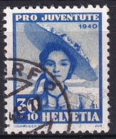 1940, 1. Dez. Pro Juventute Trachten Zugerin 96 / MiNr. 376 Mit Sauber Gestempelt - Used Stamps