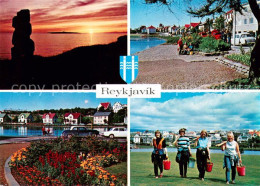 73627773 Reykjavík Summer Scenes By The Lake And The Sea Capital Of Iceland Reyk - Island