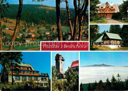 73627692 Bedrichov Friedrichswald Panorama Cottage Glasmuseum Berghotel Aussicht - República Checa