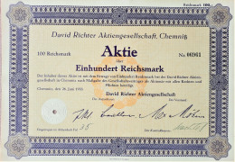 David Richter Aktiengesellschaft - Chemnitz - 1933 - Sonstige & Ohne Zuordnung