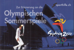 SCHWEIZ  Privates Markenheftchen Der Sporthilfe, Mit 1735-1737, Gestempelt, Olympiade Sydney, 2000 - Carnets
