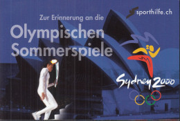 SCHWEIZ  Privates Markenheftchen Der Sporthilfe, Mit 1735-1737, Gestempelt, Olympiade Sydney, 2000 - Cuadernillos