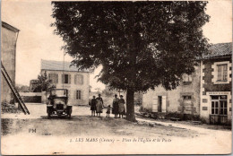 S16325 Cpa 23 Les Mars - Place De L'Eglise Et La Poste - Otros & Sin Clasificación