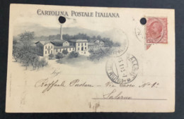 Italy. A206. Napoli. 1918.  Cartolina Postale PUBBLICITARIA ... EMILIO QUESTA SPECIALITÀ’ DI CARTA .... - Marcofilie