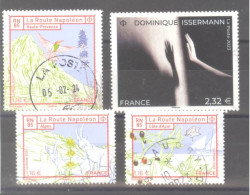 France Oblitérés : 5701/5703 (les 3 Timbres Du Bloc "La Route Napoléon") & N°5657 (cachet Rond) - Used Stamps