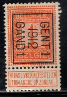 Typo 30B (GENT 1  1912  GAND 1) - O/used - Typografisch 1912-14 (Cijfer-leeuw)