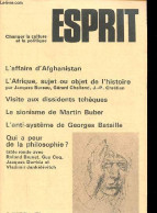 Esprit N°38 Février 1980 - L'affaire D'Afghanistan - L'Afrique Sujet Ou Objet De L'histoire Par Jacques Bureau, Gérard C - Otras Revistas