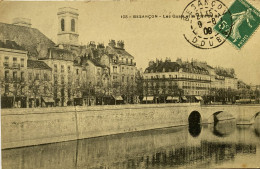 CPA BESANCON (Doubs) - Les Quais Et Le Pont (n° 108) - Besancon