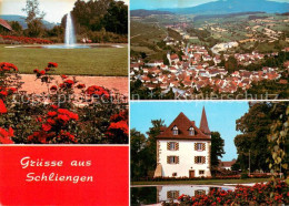 73627271 Schliengen Fliegeraufnahme Rathaus Schloss Schliengen - Other & Unclassified