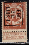 Typo 35B (LIEGE 1  1912  LUIK 1) - O/used - Typografisch 1912-14 (Cijfer-leeuw)