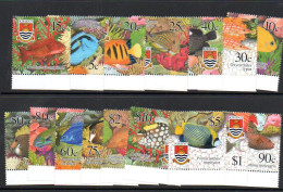 KIRIBATI - 2002- DEFINITIVE TROPICAL FISH SET OF 16 MINT NEVER HINGED, SG CAT £35.70 - Kiribati (1979-...)