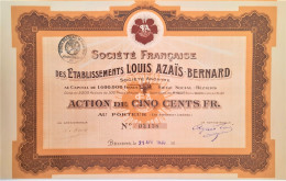 Société Française Des établissements Louis Azais-Bernard (1920) - Autres & Non Classés