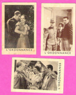 Lot 3 Petites Photos Promotionnelles Film L'Ordonnance Avec Fernandel Cinéma Le Pouzin Ardèche 1937 - Pubblicitari