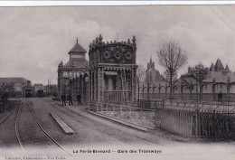 La Ferte Bernard (72 Sarthe) Gare Des Tramways - édit. Librairie Vve Tollet (carte Glacée Type Carte Photo) - La Ferte Bernard