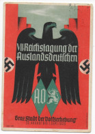 Reichsparteitag Graz Hitler Propaganda Karte Deutschland Österreich Nazi Allemagne Führer NSDAP German Empire - Storia Postale