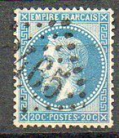 France N° 29A Et 29B Napoléon III 20 C Bleu - 1863-1870 Napoleone III Con Gli Allori