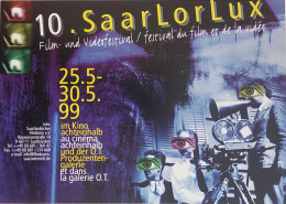 Carte Postale - Saar Lor Lux (cinéma Affiche) Festival Du Film Et De La Vidéo - Saarebruck - Allemagne - Affiches Sur Carte