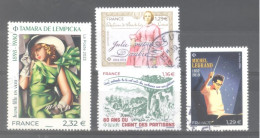 France Oblitérés : Julie-Victoire Daubié - Michel Legrand - N° 5680 & 5686 (cachet Rond) - Gebruikt