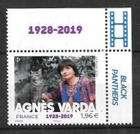 FRANCE Chat Cat Katze Agnès VARDA Neuf ** - Unused Stamps