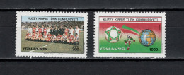 Turkish Cyprus 1990 Football Soccer World Cup Set Of 2 MNH - 1990 – Italie