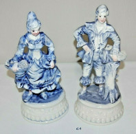 E1 Authentiques Statuettes En Capodimonte - Elegance - Romantisme - People