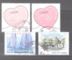 France Oblitérés : 5743/5744 (Coeur Lancôme) - Fête Du Timbre à Bord D'un Voilier & N°5658 (cachet Rond) - Usati