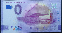 BILLETE 0 Euro Souvenir 0 € ESLOVAQUIA: EEED 2021-1 GALÉRIA ĽUDOVÍTA FULLU - Otros & Sin Clasificación