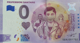 BILLETE 0 Euro Souvenir 0 € ITALIA: SEDJ 2021-1 PROFESSIONI SANITARIE - Andere & Zonder Classificatie