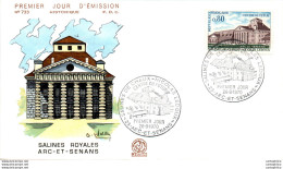 FDC France Salines Royales Arc Et Senans 1970 - 1970-1979