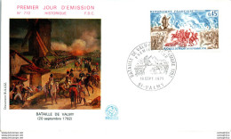 FDC France Bataille De Valmy 19071 - 1970-1979