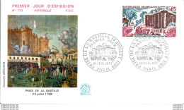 FDC France Prise De La Bastille 1789 Paris 19071 Revolution - 1970-1979